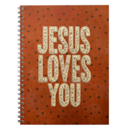 Jesus Loves You Rustic Christian Encouragement Notitieboek