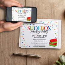 Jesus Loves You - Shoebox Party Invite (Stippen)