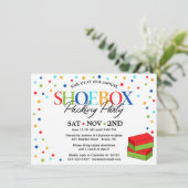 Jesus Loves You - Shoebox Party Invite (Stippen) Kaart (Staand voorkant)