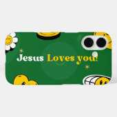 Jesus Loves You Smile Schattigee iPhone / iPad hoe Case-Mate iPhone Case (Achterkant (horizontaal))