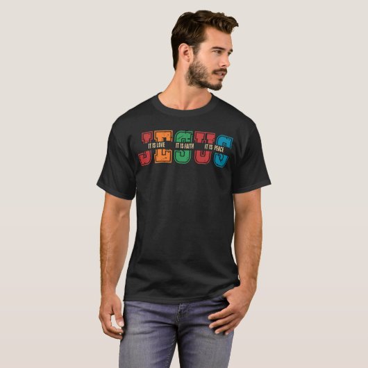 Jesus Loves You The Motivational Bible / Christian T-shirt (Voorkant volledig)