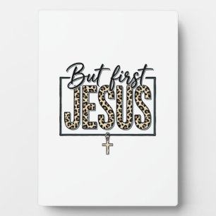 Jesus Luipaardprint Christelijke Vintage Gravure O Fotoplaat