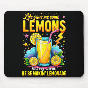 Jesus maakt limonade Bijbel Leven Gaf Me Wat Citro Muismat