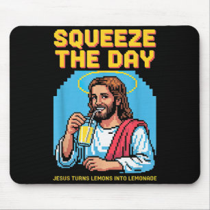 Jesus maakt limonade Grappige Christelijke Mannen Muismat
