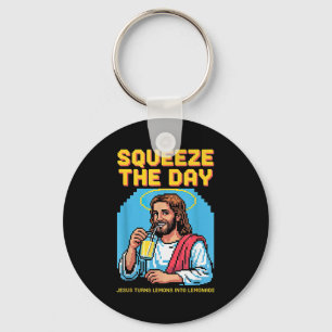 Jesus maakt limonade Grappige christelijke mannen Sleutelhanger
