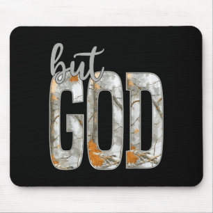 Jesus Maar God Camo Christelijk Kruis God Geloof B Muismat