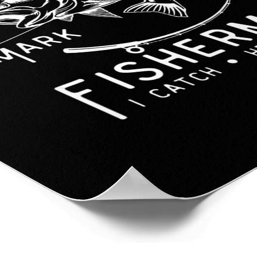 Jesus Made Me A Fisherman Funny Fishing Poster (Hoek)