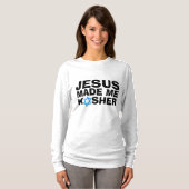 JESUS MADE ME KOSHER Messianic Jewish T-Shirts (Voorkant volledig)