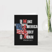 Jesus Make America Godly Again American Patriot Ch Kaart (Voorkant)
