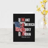 Jesus Make America Godly Again American Patriot Ch Kaart (Gele Bloem)