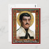 Jesus Malverde , de genereuze bandit Briefkaart (Voorkant / Achterkant)