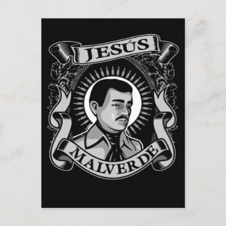 Jesus Malverde Gift Mexican Hero Jesus Malverde Briefkaart