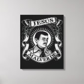 Jesus Malverde Gift Mexican Hero Jesus Malverde Canvas Afdruk (Voorkant)