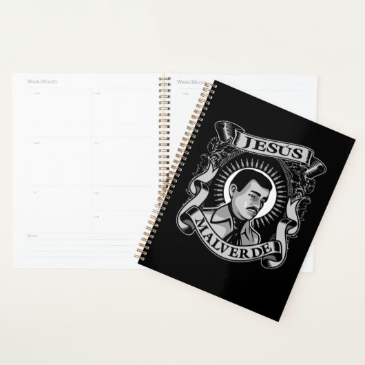 Jesus Malverde Gift Mexican Hero Jesus Malverde Planner (Display)