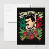 Jesus Malverde Gift Women & Mannen Jesus Malverde Briefkaart (Voorkant / Achterkant)