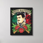 Jesus Malverde Gift Women & Mannen Jesus Malverde Canvas Afdruk (Voorkant)