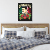 Jesus Malverde Gift Women & Mannen Jesus Malverde Canvas Afdruk (Insitu (Slaapkamer))