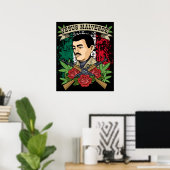 Jesus Malverde Gift Women & Mannen Jesus Malverde Poster (Thuiskantoor)
