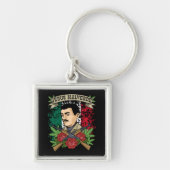 Jesus Malverde Gift Women & Mannen Jesus Malverde Sleutelhanger (Voorkant)