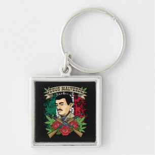 Jesus Malverde Gift Women & Mannen Jesus Malverde Sleutelhanger