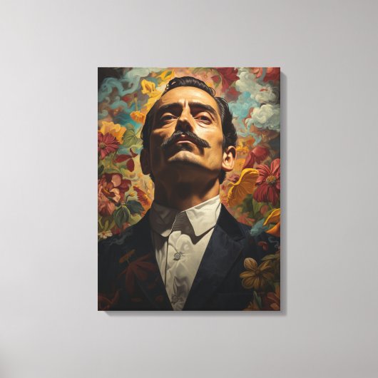 Jesus Malverde Mexicaanse held Jesus Malverde Canvas Afdruk (Voorkant)