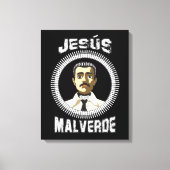 Jesus Malverde Mexican Hero Gift Jesus Malverde Canvas Afdruk (Voorkant)