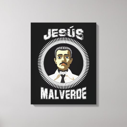 Jesus Malverde Mexican Hero Gift Jesus Malverde Canvas Afdruk (Voorkant)