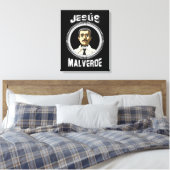 Jesus Malverde Mexican Hero Gift Jesus Malverde Canvas Afdruk (Insitu (Slaapkamer))