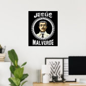 Jesus Malverde Mexican Hero Gift Jesus Malverde Poster (Thuiskantoor)
