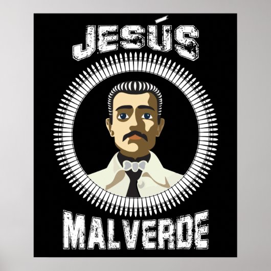 Jesus Malverde Mexican Hero Gift Jesus Malverde Poster (Voorkant)