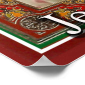 Jesus Malverde over de genereuze bandit Poster (Hoek)