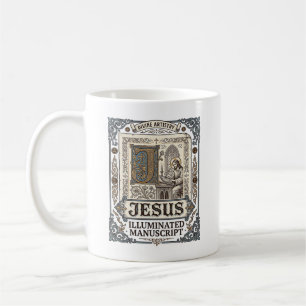 Jesus Manuscript Jezus Christelijk Geloof Vintage Koffiemok