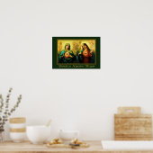 Jesus & Maria Bendice Nuestro Hogar Spaans Poster (Keuken)