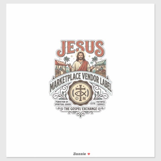 Jesus Marktplaats Verkoper Label Jesus Marktplaats (Vel)
