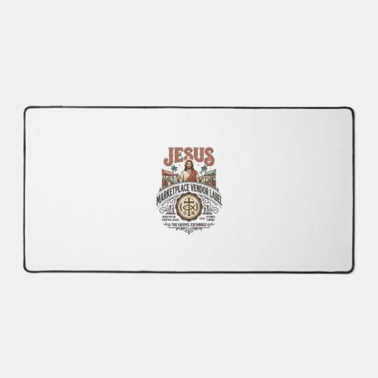 Jesus Marktplaats Verkoper Label Jesus Marktplaats Bureaumat (Voorkant)