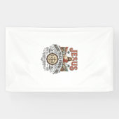 Jesus Marktplaats Verkoper Label Jesus Marktplaats Spandoek (Horizontaal)