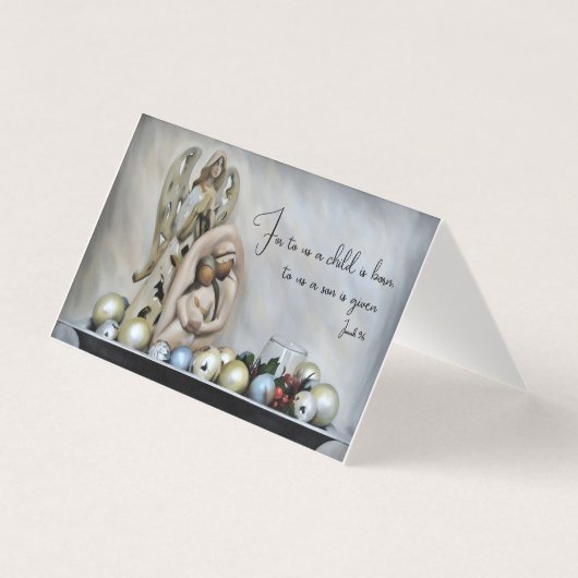 Jesus Mary and Joseph Christmas Card Kaart (Voorkant)