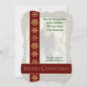 Jesus Mary Angels Fine Art Fancy kerstmis Feestdagenkaart (Achterkant)