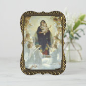 Jesus Mary Angels Fine Art Fancy kerstmis Feestdagenkaart (Staand voorkant)