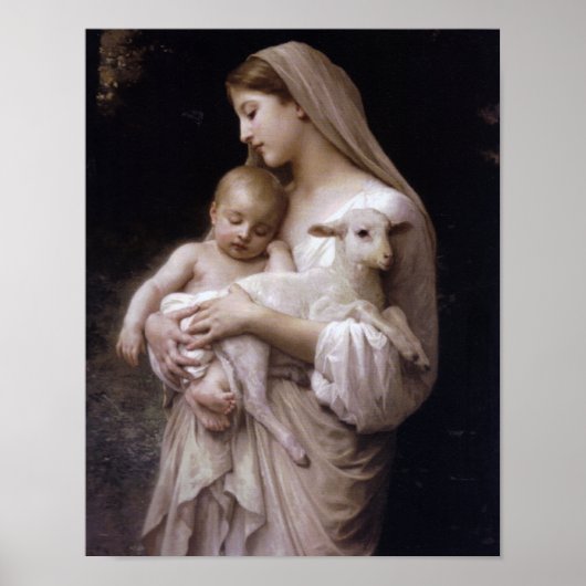 JESUS, MARY EN HET LAM. POSTER (Voorkant)