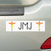 Jesus Mary Joseph Bumpersticker (Op auto)
