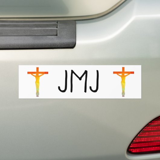 Jesus Mary Joseph Bumpersticker (Op auto)