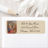 Jesus Mary Joseph Natitivity Manger Flowers Etiket (Insitu)