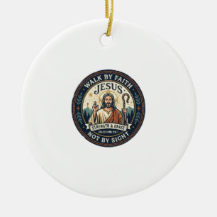 Jesus Matcha Cafe Trend T-shirt Christelijke Grafi Keramisch Ornament