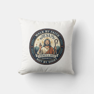 Jesus Matcha Cafe Trend T-shirt Christelijke Grafi Kussen