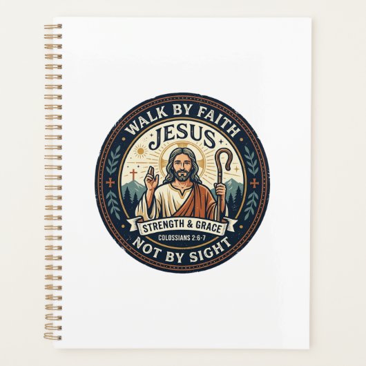 Jesus Matcha Cafe Trend T-shirt Christelijke Grafi Planner (Voorkant)