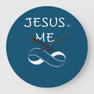 Jesus Me Oneindigheid Wandklokken Christelijke Vro