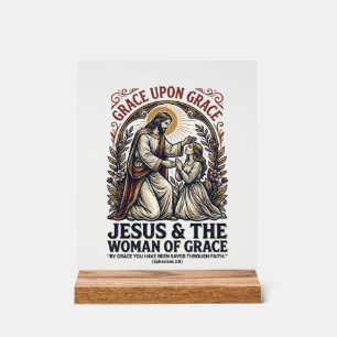 Jesus Menopauze Midlife Vrouwen Aanmoediging Shirt Acryl Bord