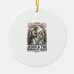 Jesus Menopauze Midlife Vrouwen Aanmoediging Shirt Keramisch Ornament