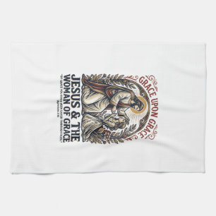 Jesus Menopauze Midlife Vrouwen Aanmoediging Shirt Theedoek